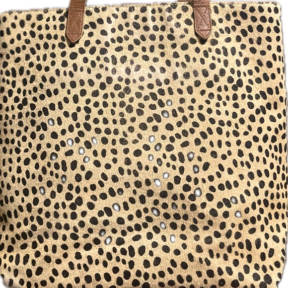 MADEWELL Tote Animal Print Tan/Brown GUC - Picture 4 of 10